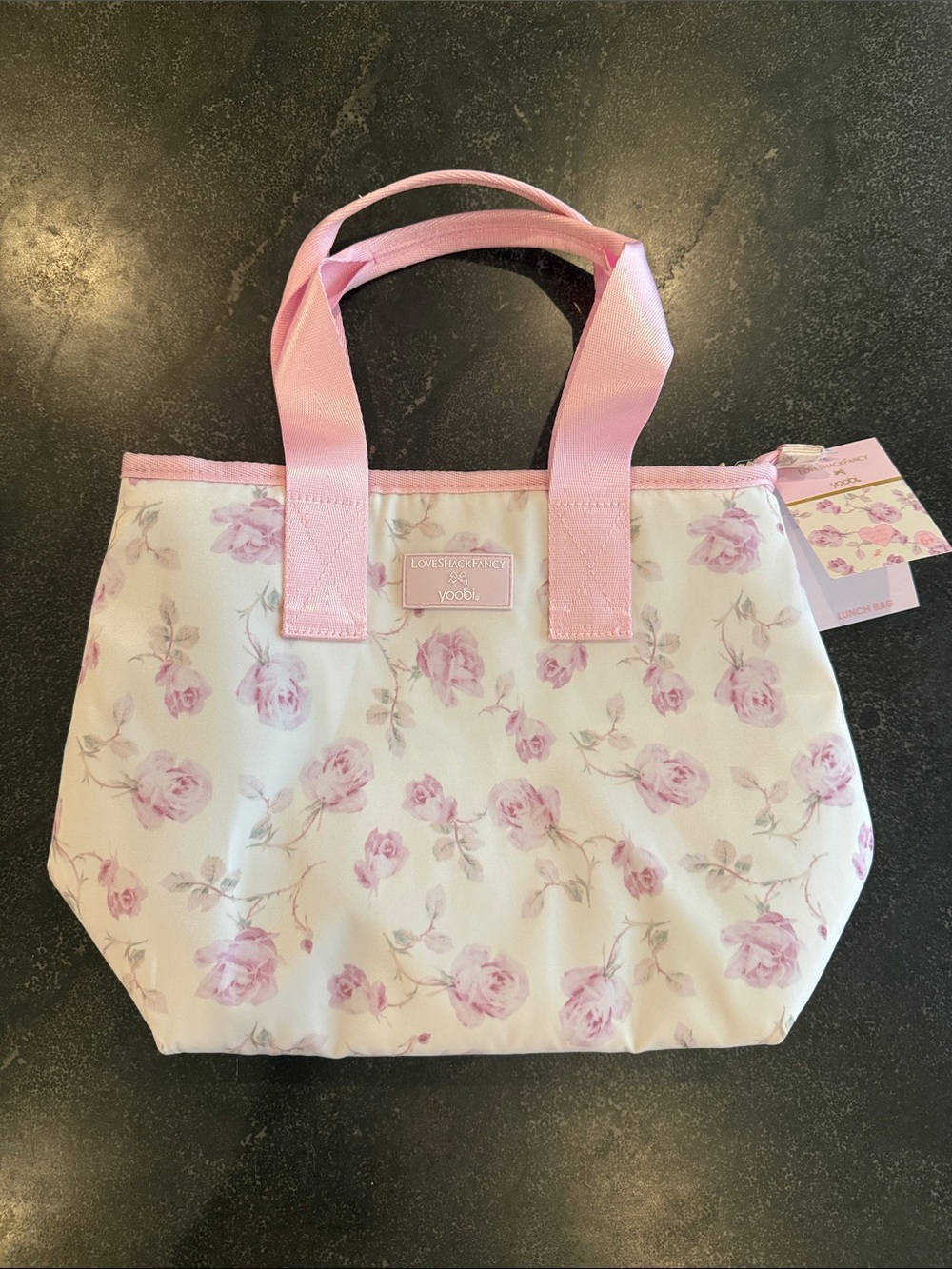 LoveShackFancy Pink Floral NWT Lunch Tote Bag - Women - Picture 4 of 5